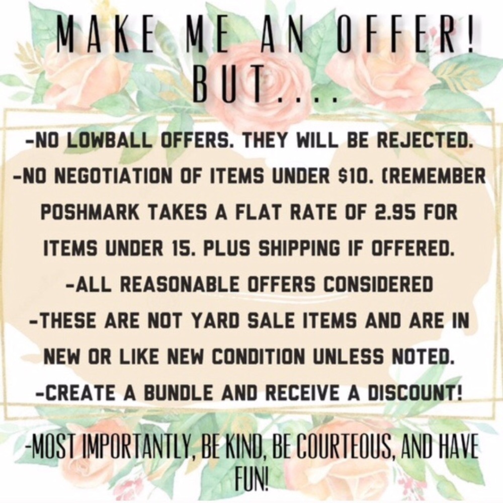 LOWBALL OFFERS WILL BE DECLINED